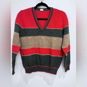 VINTAGE Bogner v neck wool sweater size 36